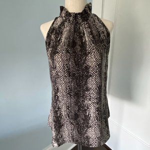 Veronica M High Neck Sleeveless Top - Size Small